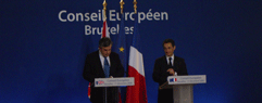 Pressemøde med Brown og Sarkozy 