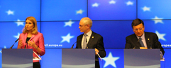 Thorning-Schmidt, Rompuy og Barroso