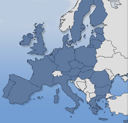 Læs mere om EU-landene på EU-Oplysningens europakort