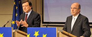 Præsentation af vækstpakken den 26. november 2008. Foto: Kommissionen