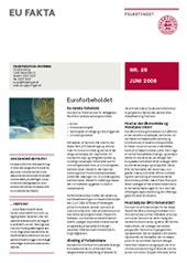 Hvad indeholder det danske euroforbehold? - find svaret i EU-Oplysningens faktablad